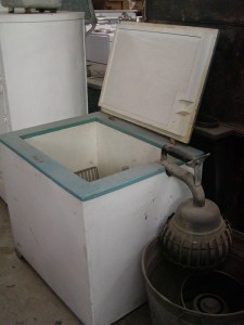 Crosley IcyBall Refrigerator on Display at the Central Kansas Flywheels Yesteryear Museum, Salina, Kansas